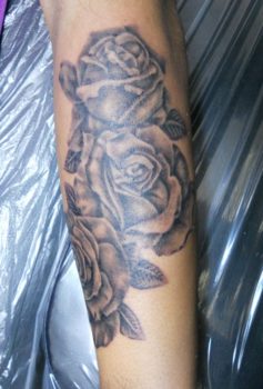 ブラック&グレー バラ rose