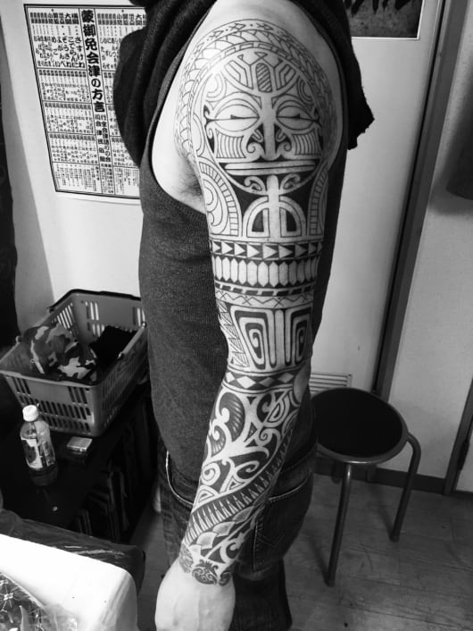 トライバル 民族系 東京 渋谷の刺青タトゥースタジオ サンスクリットタトゥー Sunsqlit Tattoo