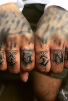 メッセージ finger tattoo original